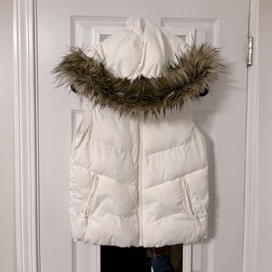 White Puffer Vest